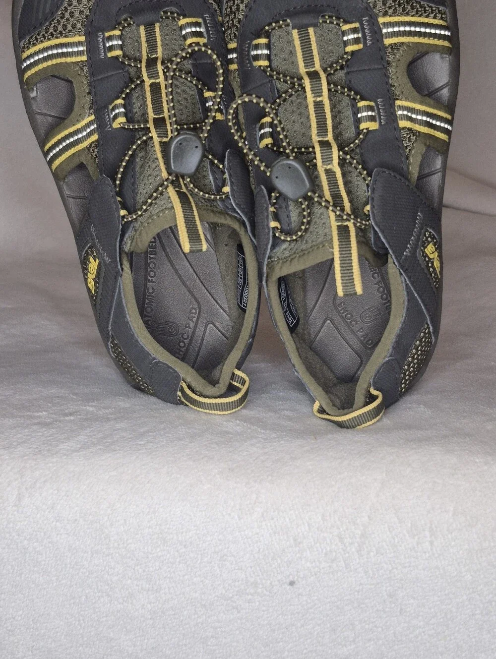 Teva OMNIUM 2 Bungee - Unisex Youth SIZE 3 (Kids) Grey Tones With Yellow Accents